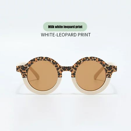 Summer Kids Sunglasses Girls Boys Leopard Outdoor Children UV400 Eyewear White | Walmart (US)