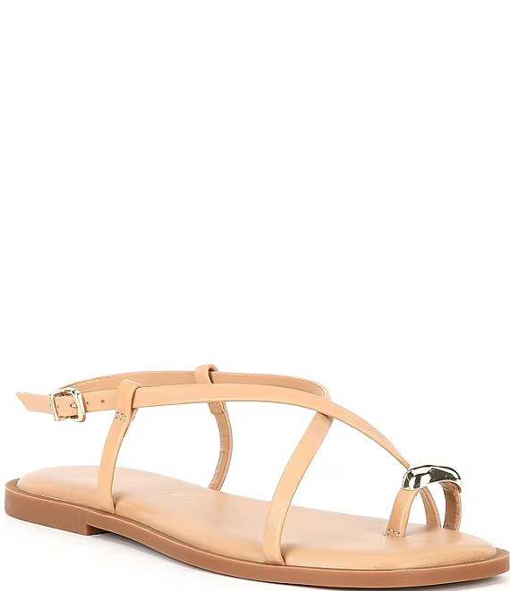 Wadkins Leather Toe Loop Sandals | Dillard's