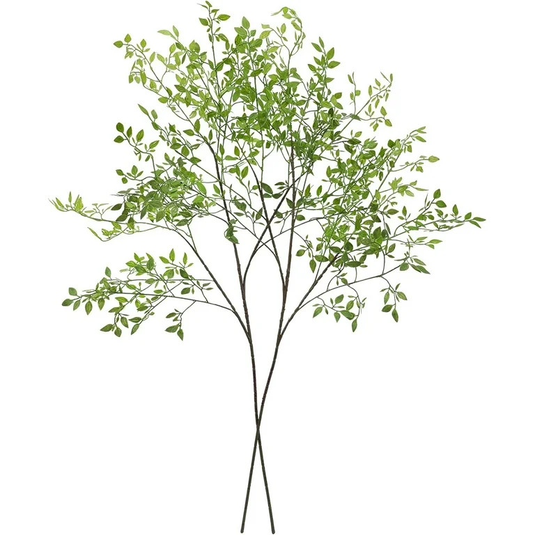 Faux Branches Artificial Plants 2PCS 43.3 Inch Green Nandina Faux Plants for Wedding Shop Garden ... | Walmart (US)