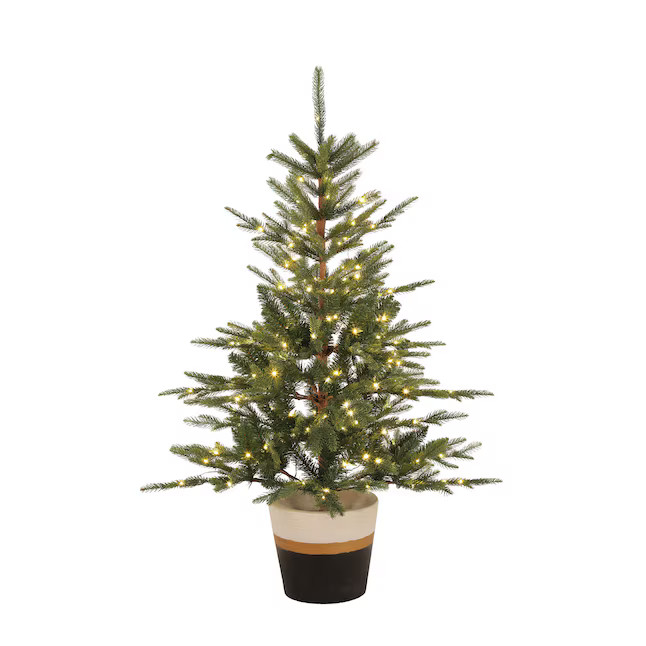 Holiday Living 4-ft Pre-lit Artificial Christmas Tree with LED Lights | Lowe's