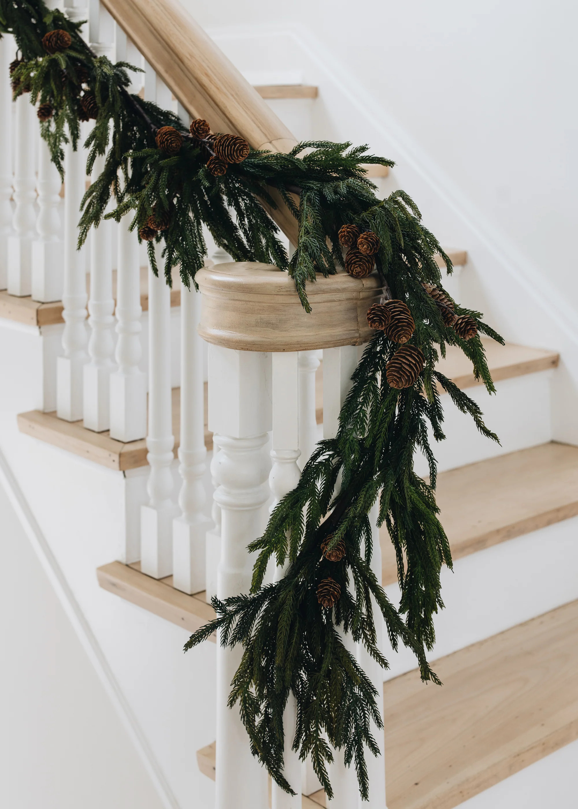 Real Touch Pine Mantle Garland | Christmas Decor at Afloral | Afloral