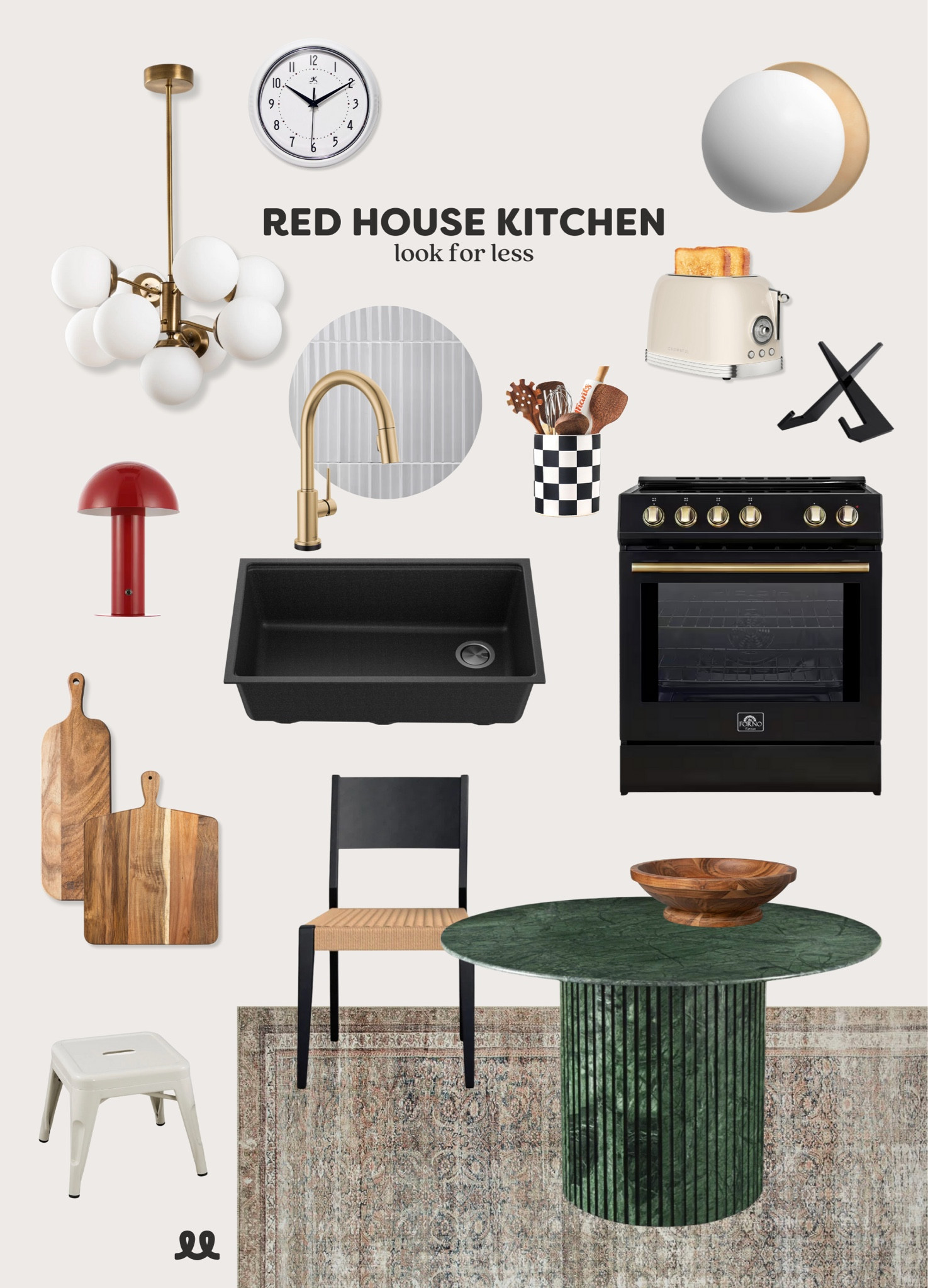 Get the look of our Red House kitchen for less!

#LTKHome