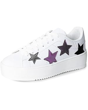 J. Adams Hero Platform Sneakers for Women - Casual Lace Up Fashion Tennis Shoes | Amazon (US)