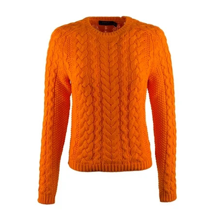 Polo Ralph Lauren Women's Aran-Knit Crewneck Sweater-SO-XS | Walmart (US)