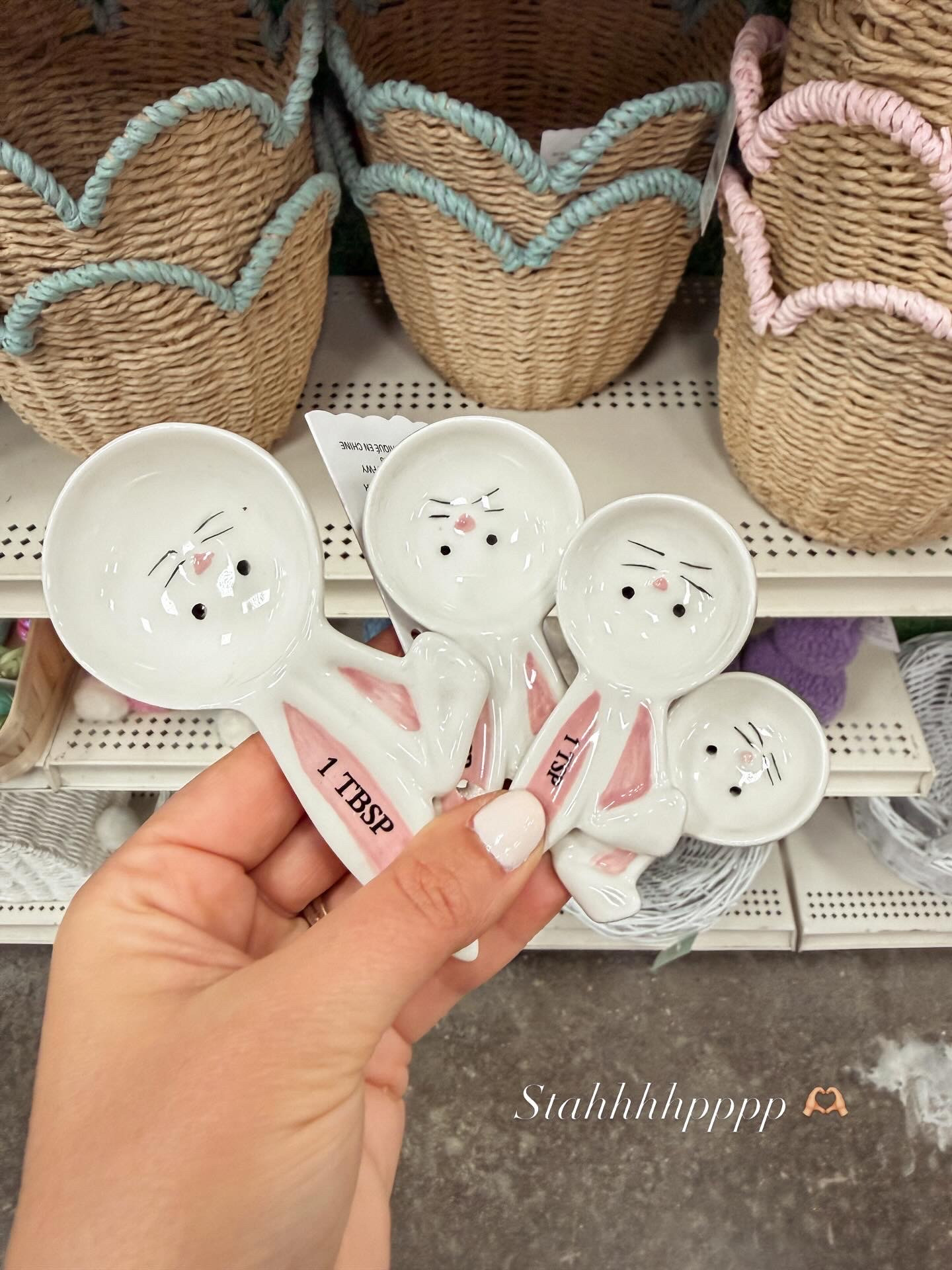 Okay these bunny measuring spoons are the cutest little Easter kitchen find 🐰 Perfect for spring baking, Easter hosting, or adding a little seasonal touch to the kitchen. They also have the matching measuring cups!!  

 #LTKmomlife #LTKSeasonal #LTKHome
