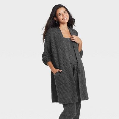 Women&#39;s Duster Cardigan - Universal Thread&#8482; Charcoal Gray XS | Target