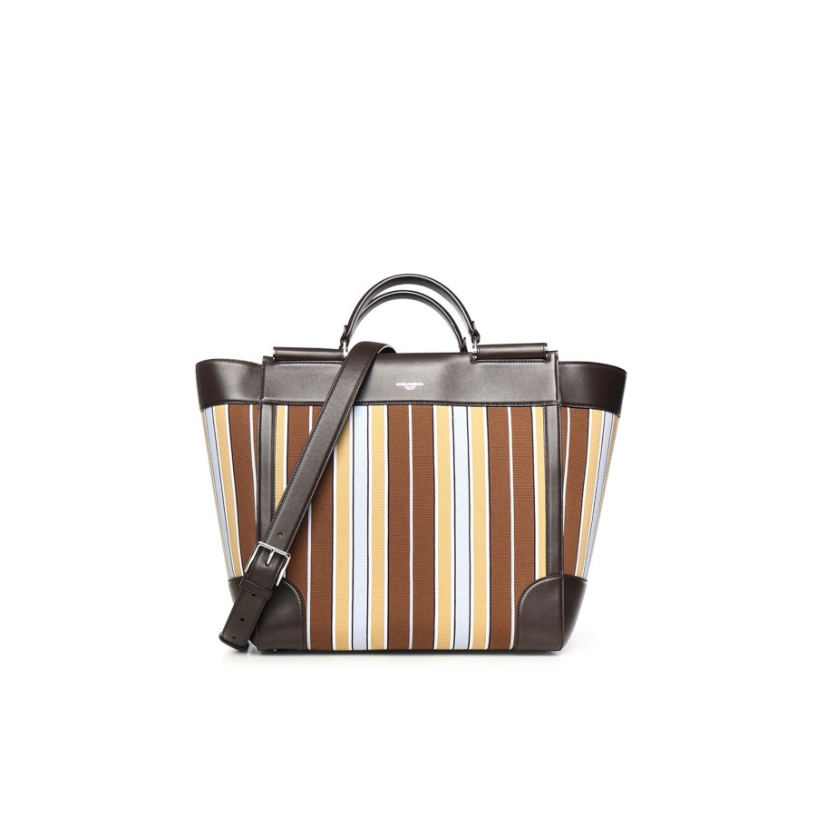 Dolce & Gabbana Sicily Handbag In Striped Jacquard Fabric | Jomashop.com & JomaDeals.com