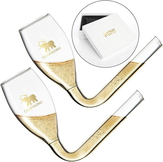 CHAMBONG Champagne Shooter - Unique Gifts for Bachelorette Party Favors, Engagement Gifts & White... | Amazon (US)