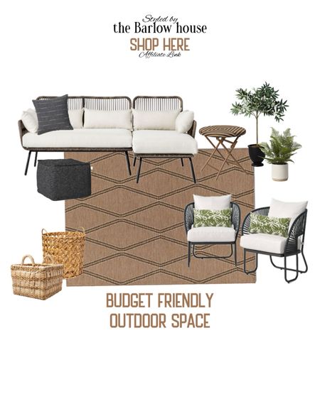 Target budget outdoor living 

Outdoor spaces 
Budget friendly 
Neutral styles 

#LTKSwim #LTKSaleAlert #LTKHome