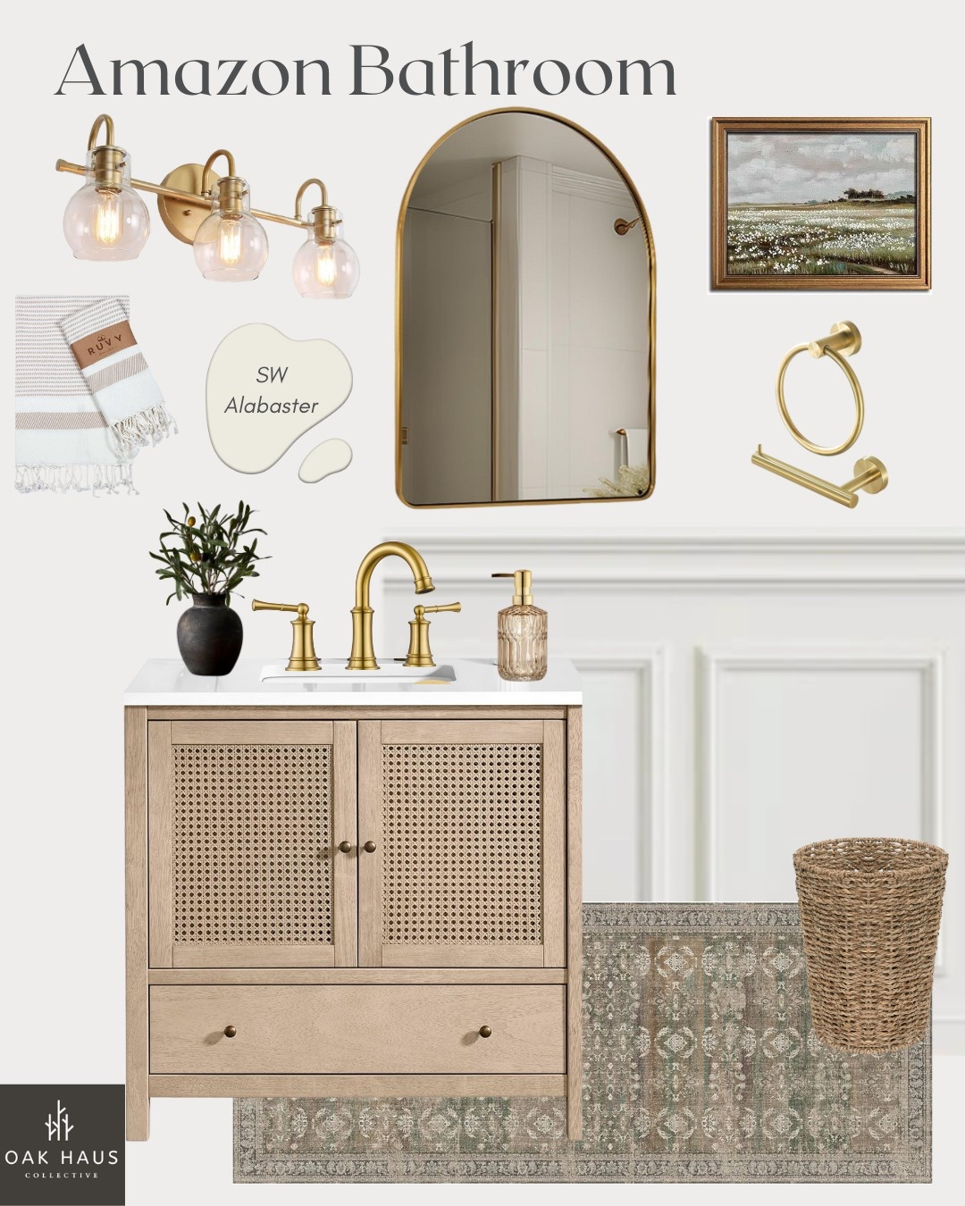 Bathroom completely designed from Amazon! I’m loving this new vanity that is super affordable! 

Bathroom design, modern bathroom, coastal bathroom, modern coastal, transitional bathroom, modern organic bathroom, bathroom vanity, bathroom mirror, powder bath, bathroom runner, bathroom art, faucet, arch mirror, vanity light

#LTKFamily #LTKHome #LTKFindsUnder100