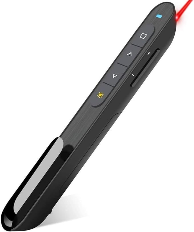 Wireless Presenter, Hyperlink Volume Control Presentation Clicker RF 2.4GHz USB PowerPoint Clicke... | Amazon (US)