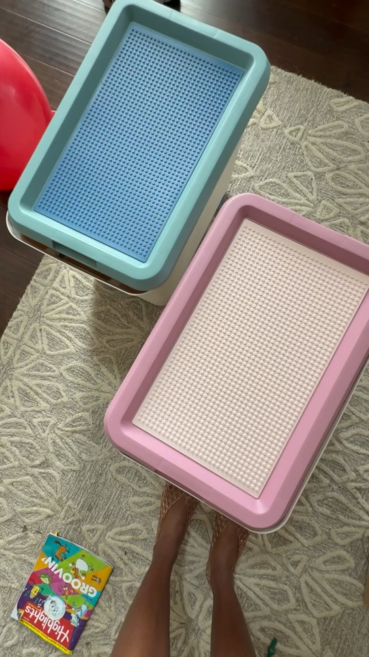 So excited for these storage bins for legos. They are super deep, have inner compartments for organizing, and have a handle for rolling.

#LTKmomlife #LTKHome #LTKKids