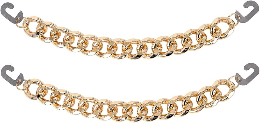 Chains for Clog Shoe Decoration Gold Bling Metal Chain Charms for Clog Teen Man Women Adults Shoe... | Amazon (US)