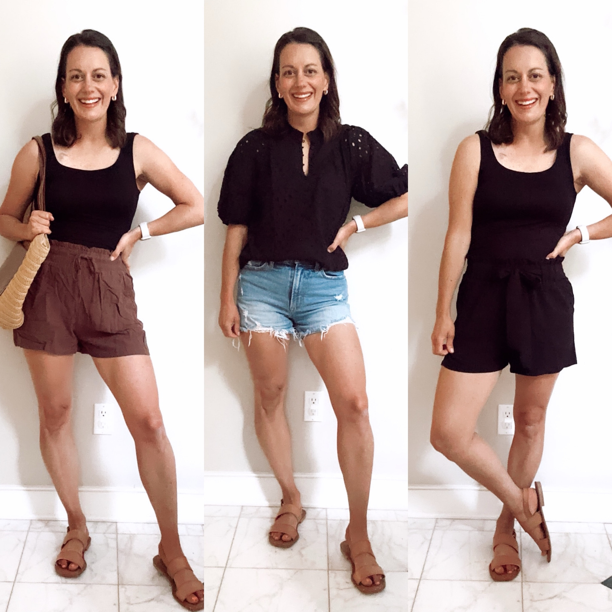 Amazon summer outfit ideas!
Amazon linen shorts run true to size, Amazon puff sleeve top runs true to size, Amazon black tank runs true to size, Amazon pull on shorts run true to size.



#LTKover40 #LTKstyletip #LTKfindsunder50