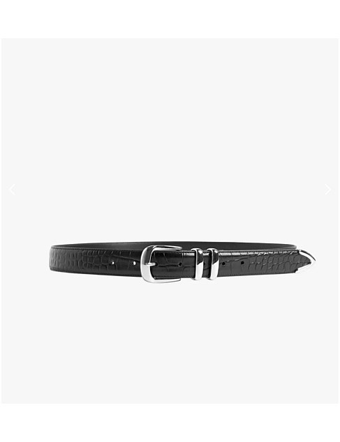 The Jordan Croc Embossed Belt | David Jones (Australia & New Zealand)