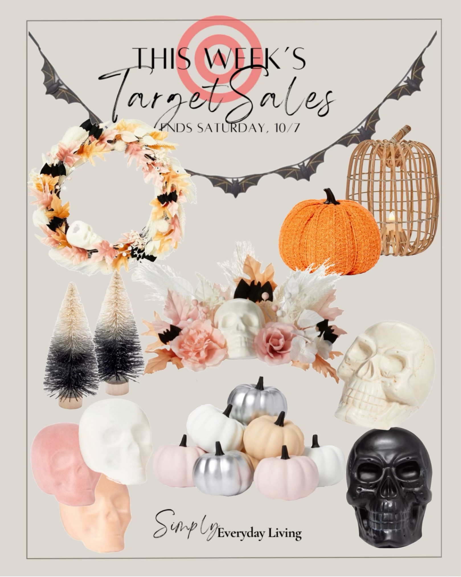 Target circle week 30%off Halloween, pumpkins, bats, wreaths, skulls skeleton 

#LTKsalealert #LTKhome #LTKHalloween