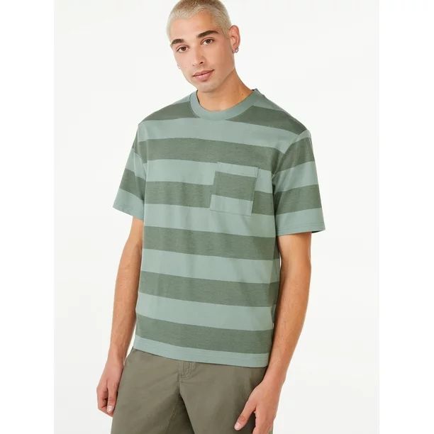 Free Assembly Men's Oversized Pocket T-Shirt | Walmart (US)