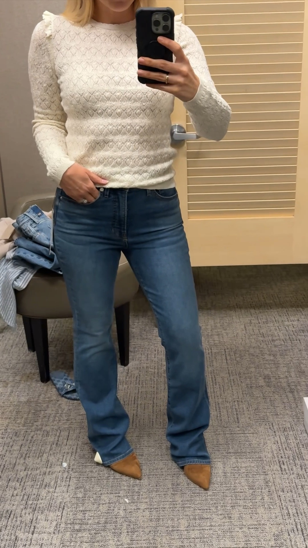 NEW FAVORITE JEANS!
Perfect bootcut WITH stretch 
Mother jeans 
Nordstrom Anniversary Sale

#LTKSaleAlert