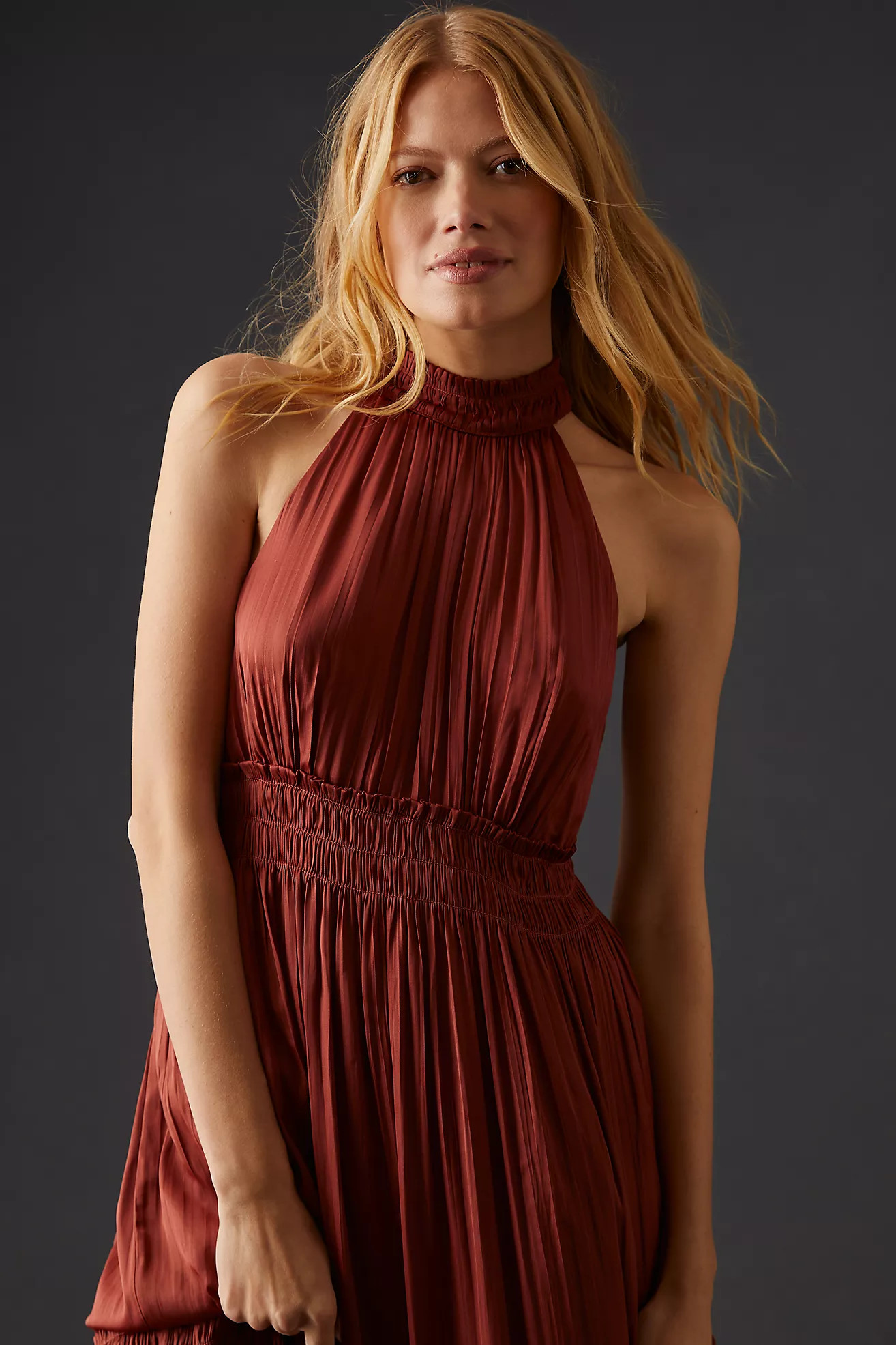 By Anthropologie Tiered Halter Dress | Anthropologie (US)