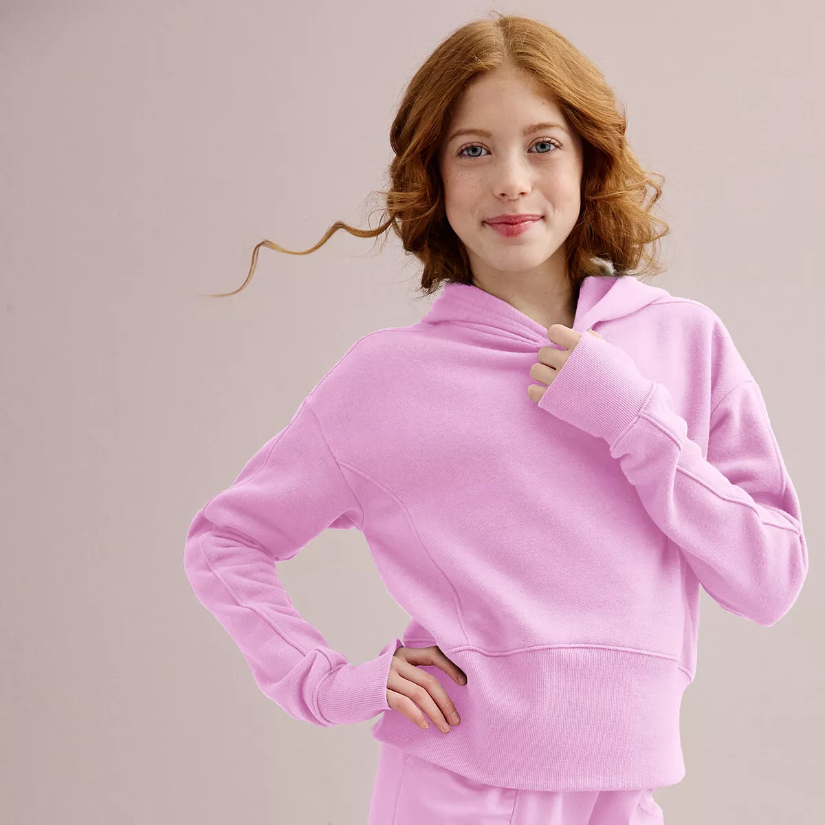 Girls 7-20 Tek Gear® Ultra Soft Fleece Lounge Fleece Hoodie in Regular & Plus Size | Kohl's