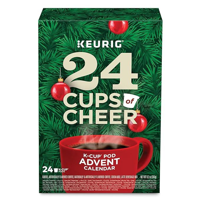 Keurig Advent Calendar Variety Pack, Single Serve K-Cup Pods, 24 Count | Amazon (US)