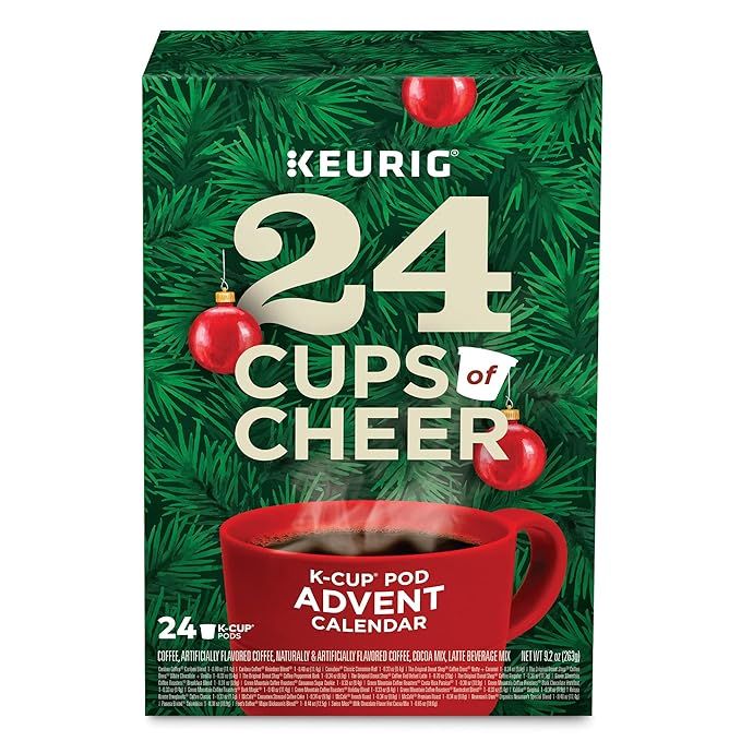 Keurig Advent Calendar Variety Pack, Single Serve K-Cup Pods, 24 Count | Amazon (US)