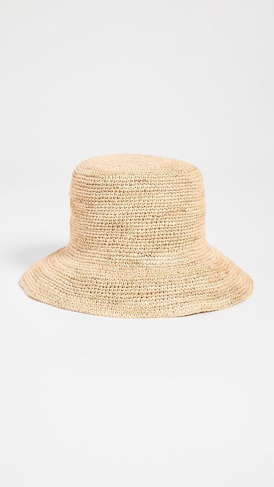 Hat Attack Women's Chic Crochet Straw Bucket Hat | Amazon (US)