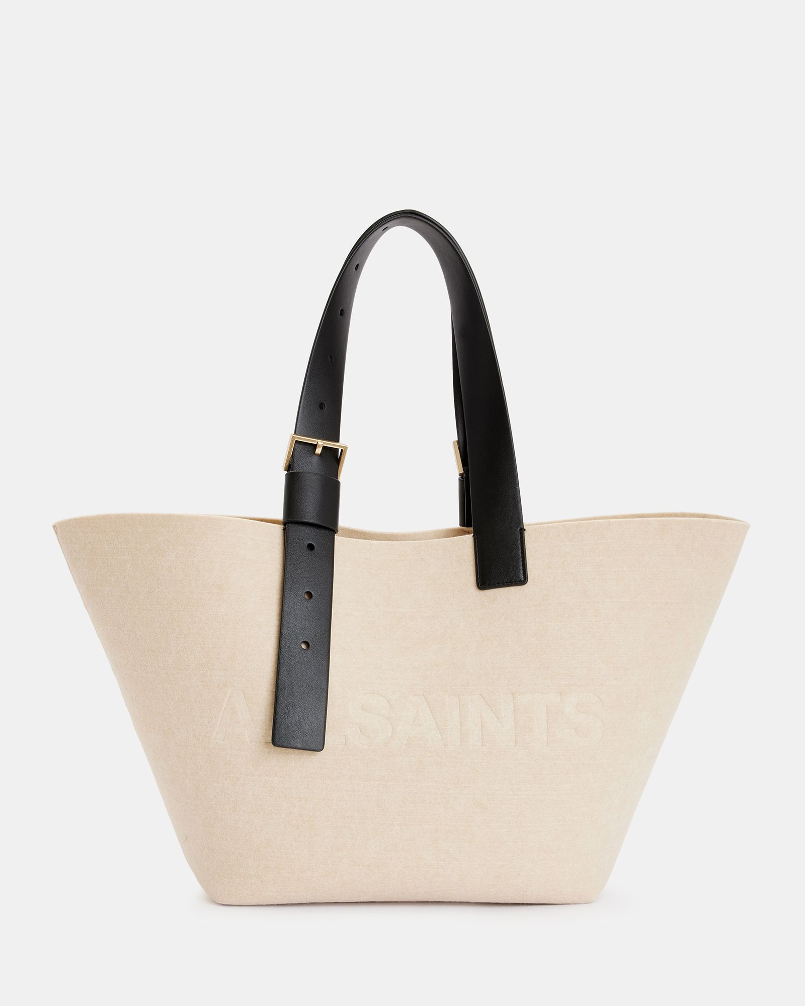 Anik Spacious Felt Logo Tote Bag | AllSaints US
