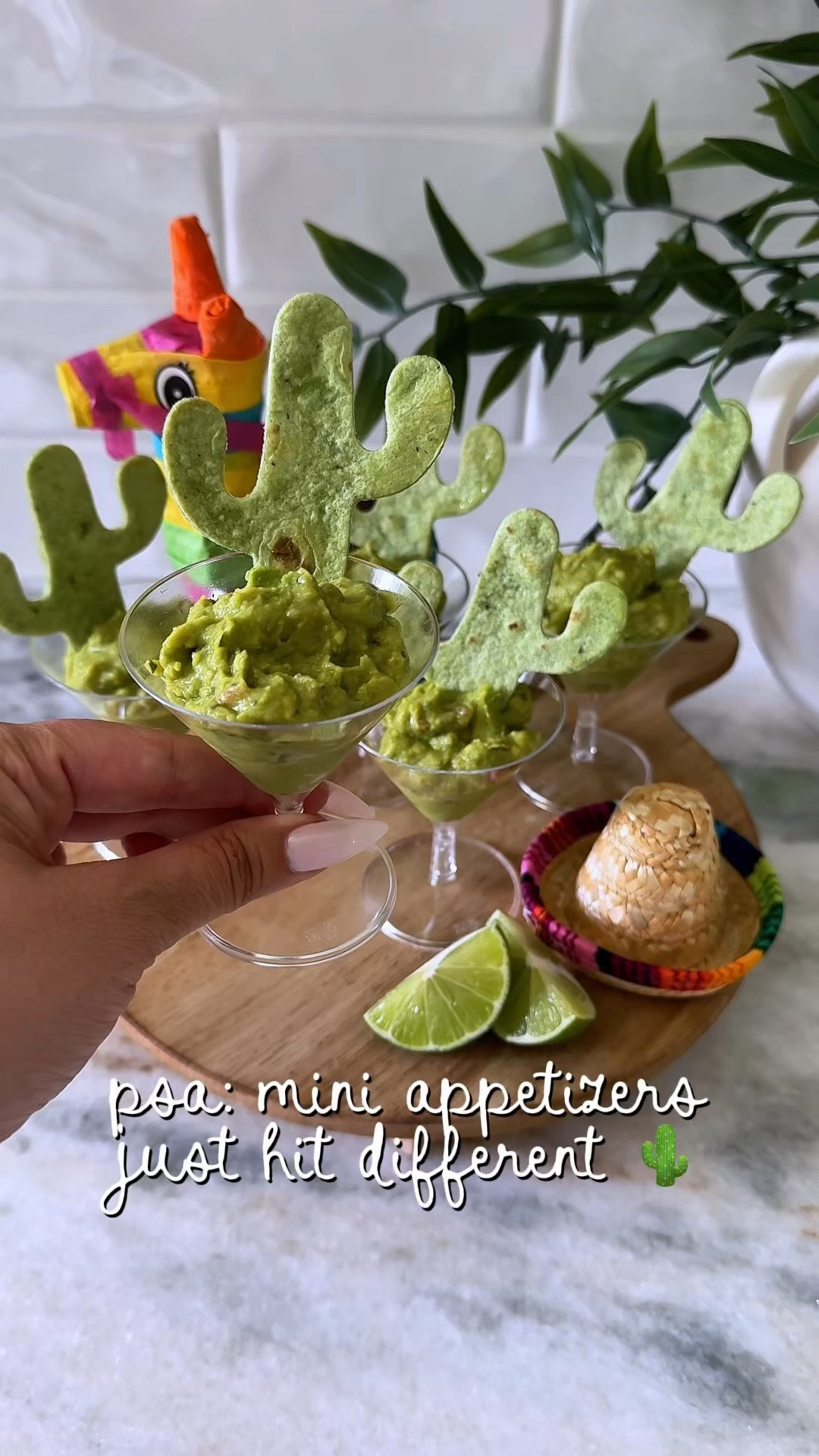 hey!! 🌵🥑

here is everything i used for the mini cactus chips + guac setup:

all you need is:
– spinach tortillas
– cactus cookie cutter
– mini cups

just cut, spray with cooking spray + a little salt, and bake at 375 for 5–10 minutes until crisp ✨

they’re meant to be a cute little welcome bite before the main food, but you can totally make a big batch too!

let me know if you make them 😭🌵

#LTKfoodie #LTKvlog #LTKHome