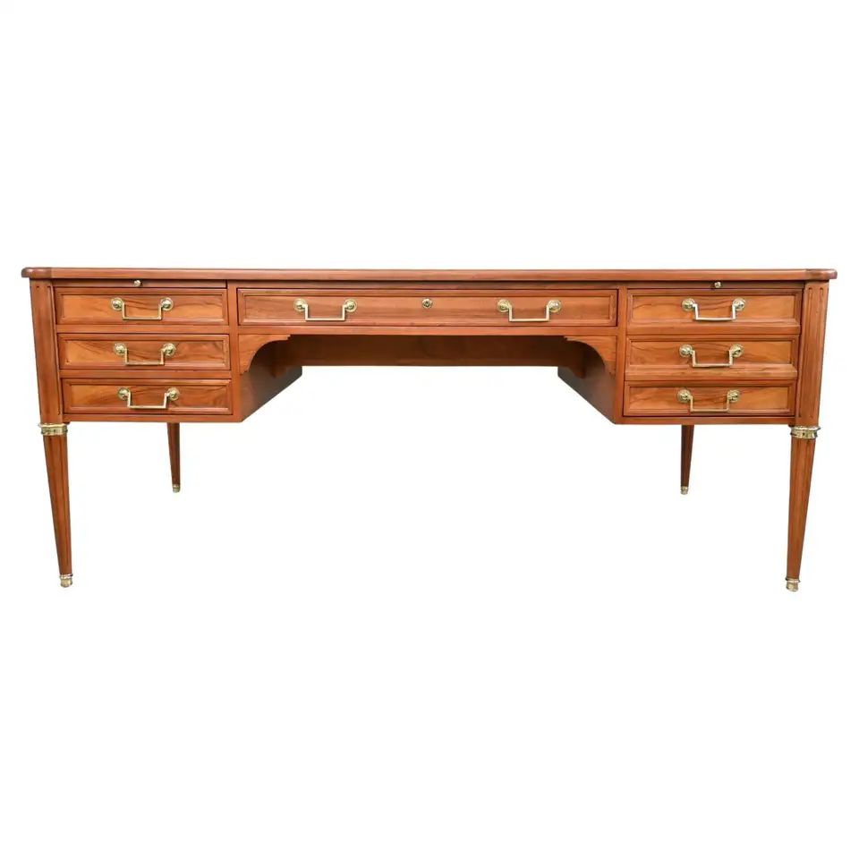 Baker Furniture Louis XVI French Executive Desk | 1stDibs