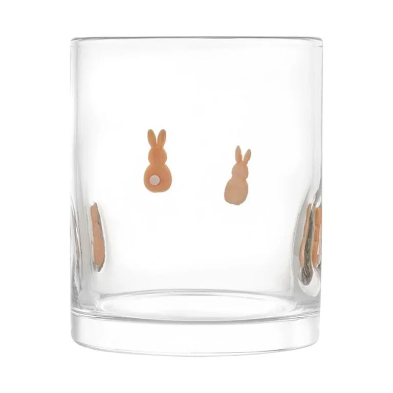 Rabbit Icon Juice Glasses, Aesthetic Glass Juice Cups 12 Oz Cocktail Glasses Drinking Glass Old F... | Walmart (US)