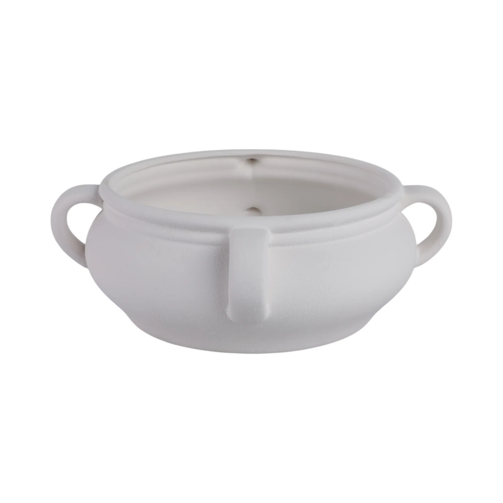 Contemporary Ceramic Bowl With Three-Handle Design Crafted From Durable Clay For Modern Decorativ... | Wayfair North America