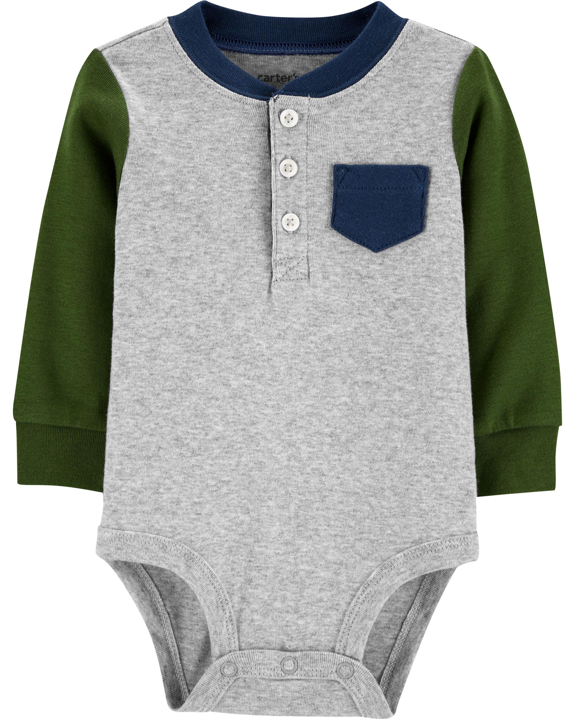 Raglan-Sleeve Bodysuit | Carter's