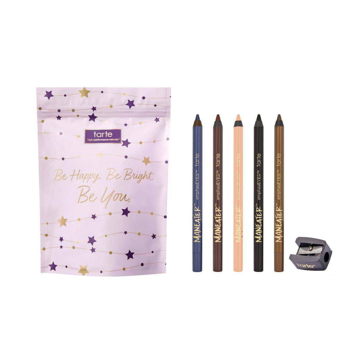 tarte Pretty & Precise 5-pc Maneater Eyeliner Set with Sharpener & Bag - 23397157 | HSN | HSN
