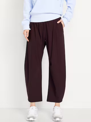 High-Waisted SleekTech Barrel Ankle Pants | Old Navy (US)