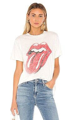 DAYDREAMER Rolling Stones '89 Weekend Tee in Vintage White from Revolve.com | Revolve Clothing (Global)