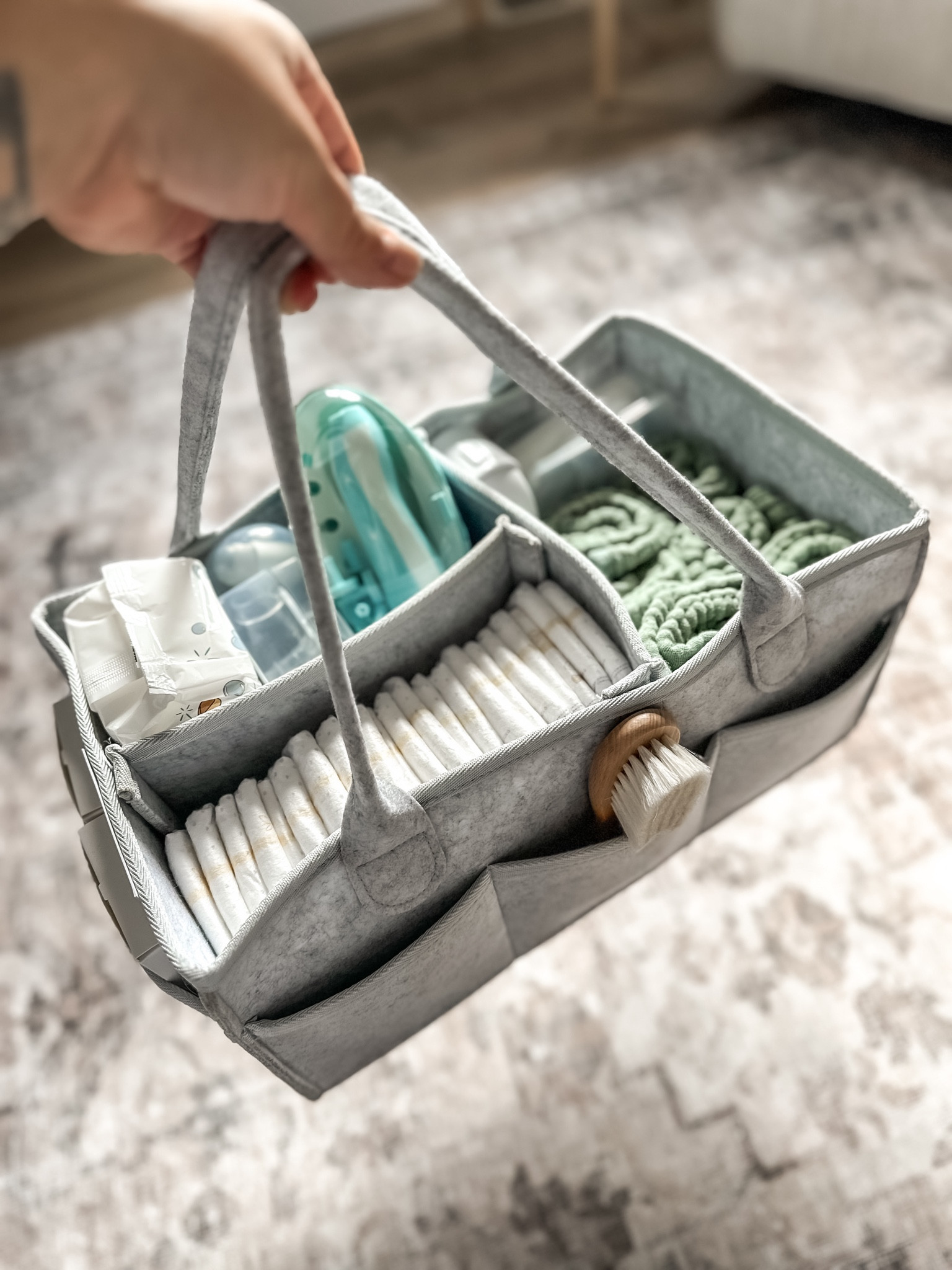 Diaper caddy we keep in our living room with all the newborn essentials!

#LTKbaby #LTKcanada #LTKkids