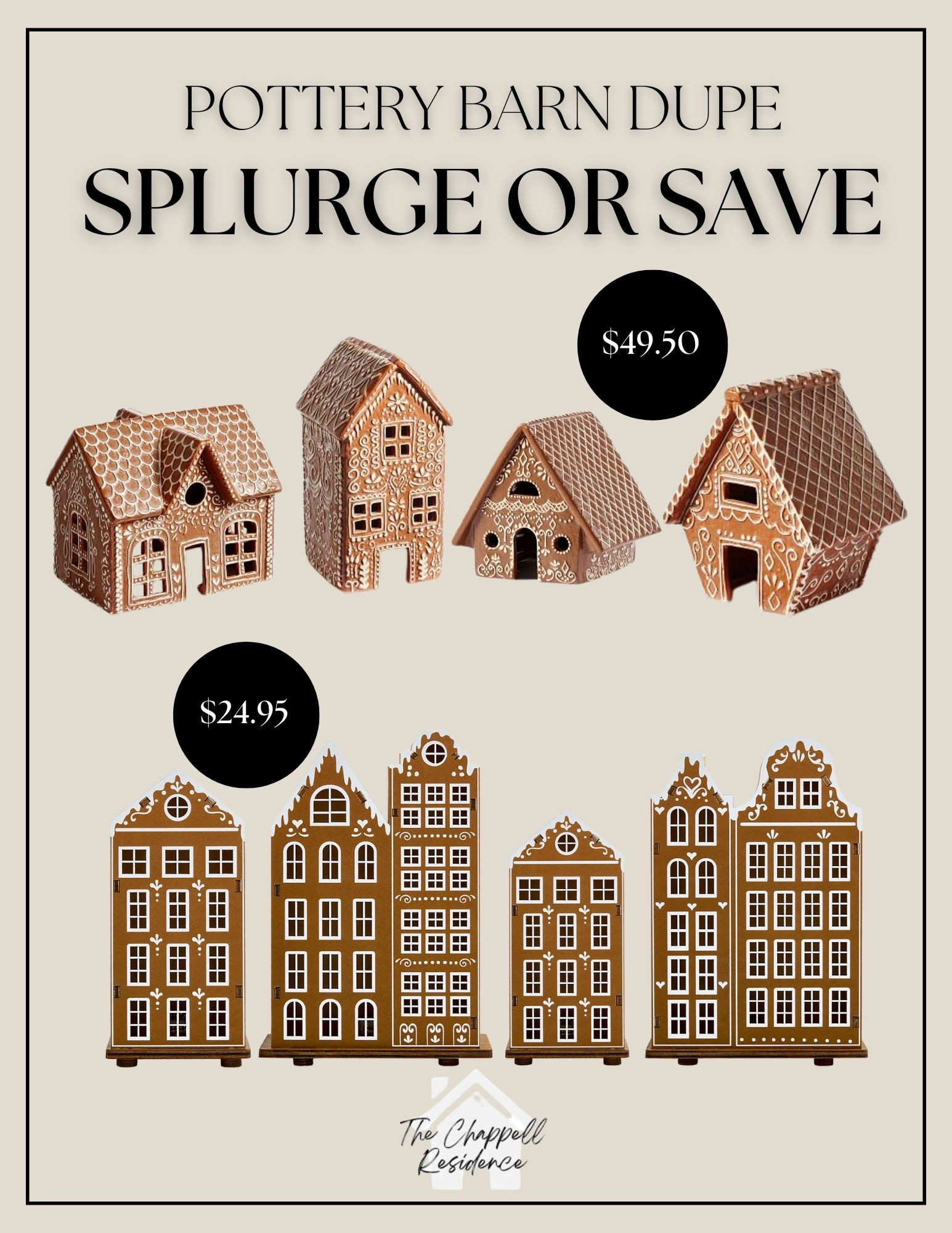 Potter Barn Gingerbread LED Houses Dupe

#LTKFindsUnder50 #LTKHoliday #LTKSeasonal