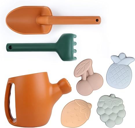 BLUE GINKGO Toddler Gardening Tools - Silicone Beach Toys, Garden Toys for Toddlers | Kids Shovel... | Amazon (US)