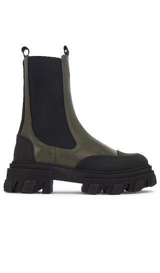 Ganni Mid Chelsea Boot in Green. - size 40 (also in 36) | Revolve Clothing (Global)