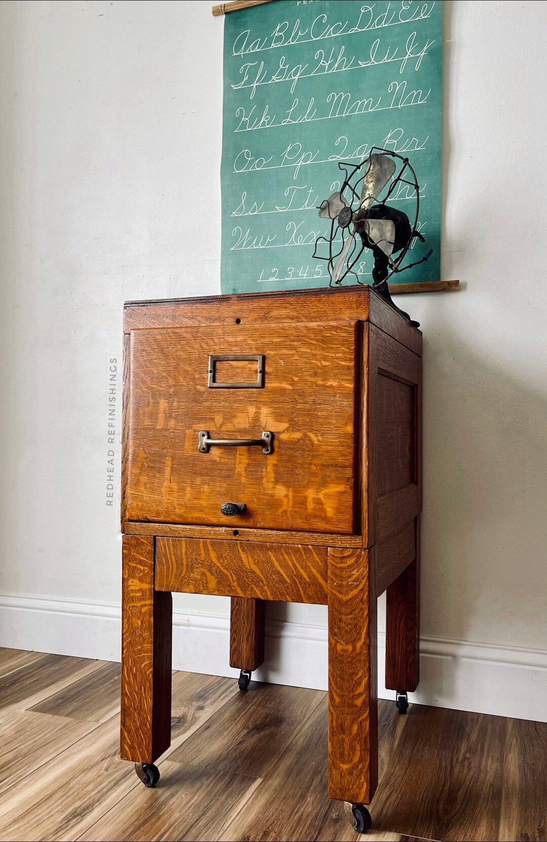 Antique card catalog, filing cabinet, Quartersawn oak | Etsy (US)