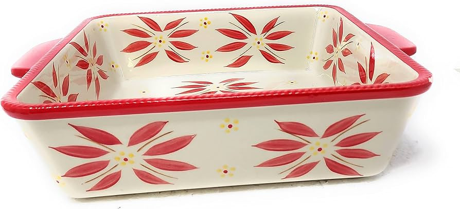 Temp-tations 9x9, 2.5 Qt Square Baker, Bake & Serve (Old World Red) | Amazon (US)