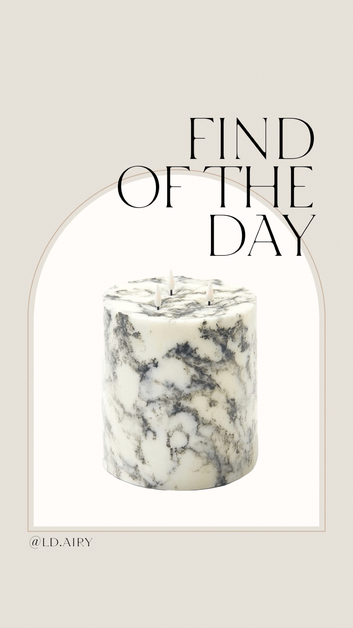 FIND OF THE DAY 


#candle #flamelesscandle #marble #modern #transitional #homedecor #homefinds #amazon #amazonhome 

#LTKunder100 #LTKSeasonal #LTKunder50