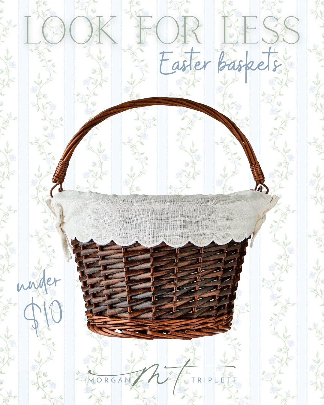 Look for less Easter baskets for $10! So adorable with the scallop liner 

#LTKValentine #LTKSeasonal #LTKKids