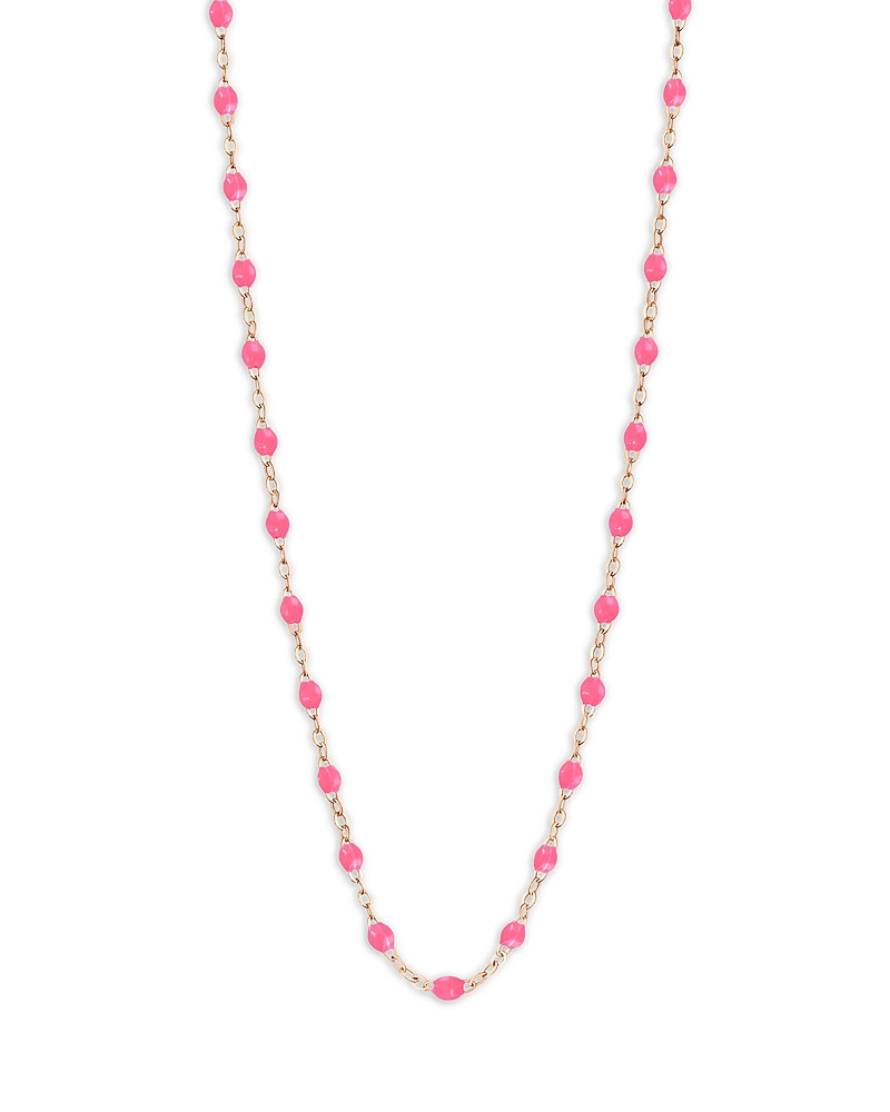 Gigi Clozeau 18K Rose Gold Classic Gigi Resin Bead Collar Necklace, 16.5 | Bloomingdale's (US)
