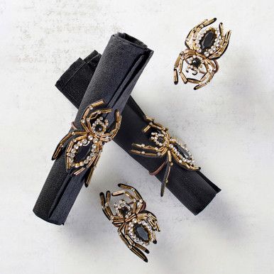 Spider Napkin Ring - Set Of 4 | Zgallerie | Z Gallerie