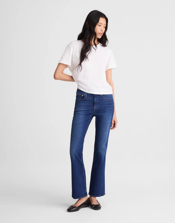 The Flare Crop Jean in Super Stretch Denim | Madewell
