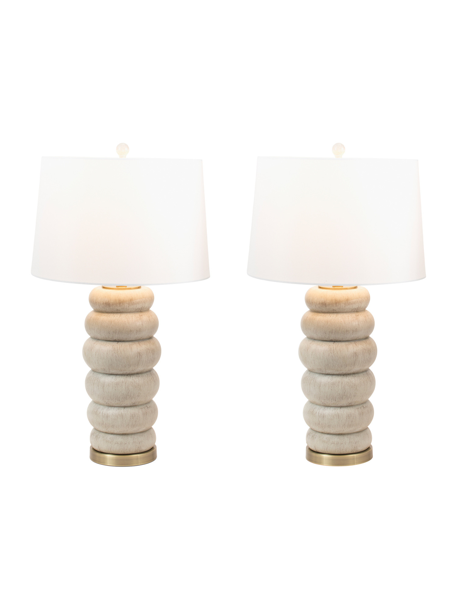 Set Of 2 31in Stacked Base Design Table Lamp | TJ Maxx