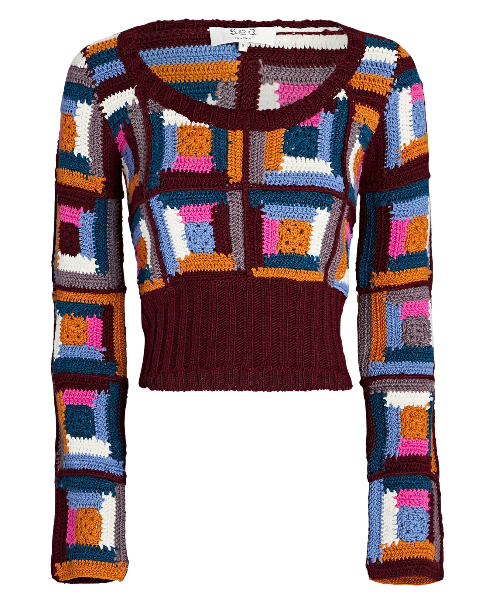 Camryn Crocheted Wool Sweater | INTERMIX