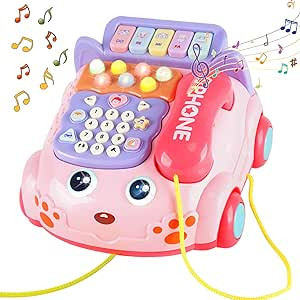 Amazon.com: Baby Phone Toy,Baby Toy Phone Cartoon Baby Piano Music Light Toy Children Pretend Pho... | Amazon (US)